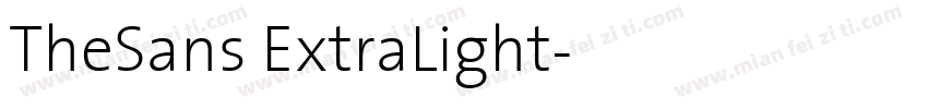 TheSans ExtraLight字体转换